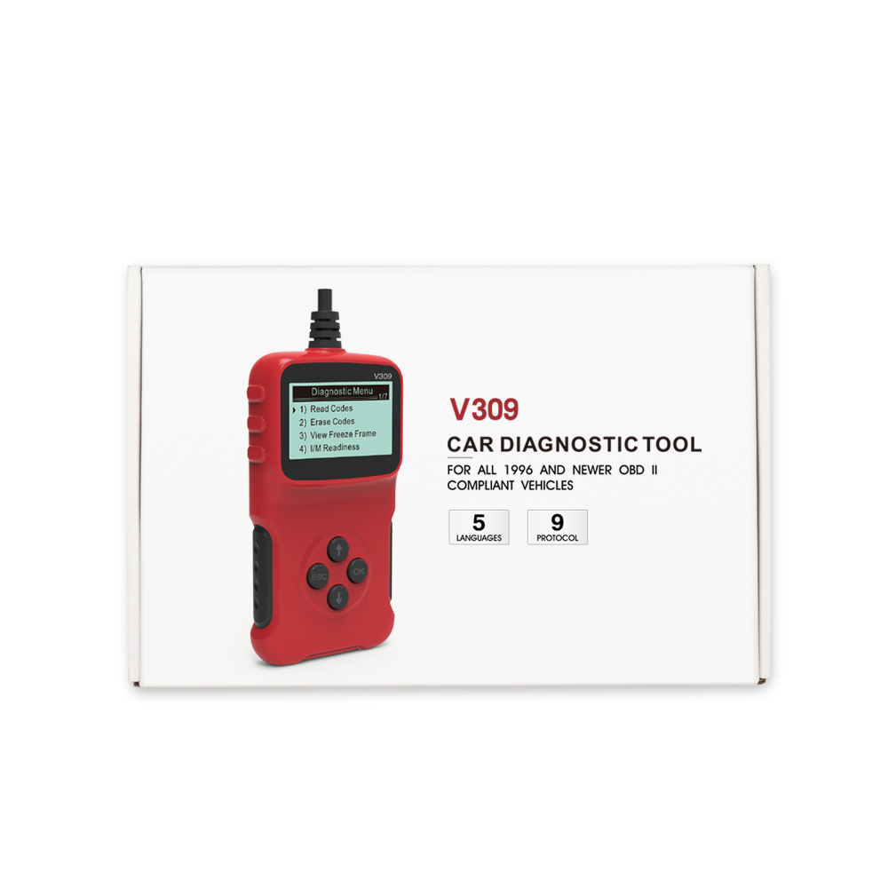 Auto OBDII Diagnostic Scanner Vehicle V309 Tool OBD