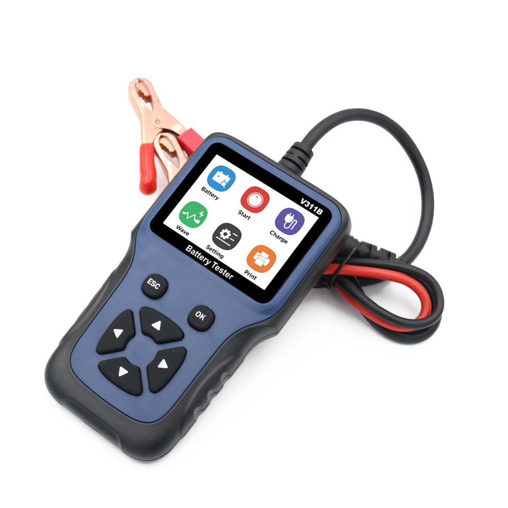 Automotive V311B Alternator Tester Digital Auto Battery Analyzer Charging Cranking System Tester for Car Truck Marine Motorcycle