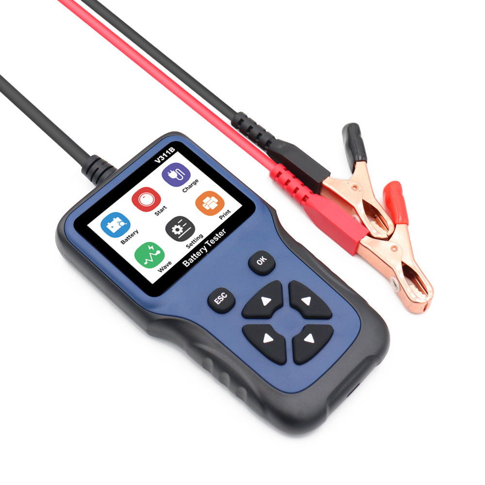 Automotive V311B Alternator Tester Digital Auto Battery Analyzer Charging Cranking System Tester for Car Truck Marine Motorcycle