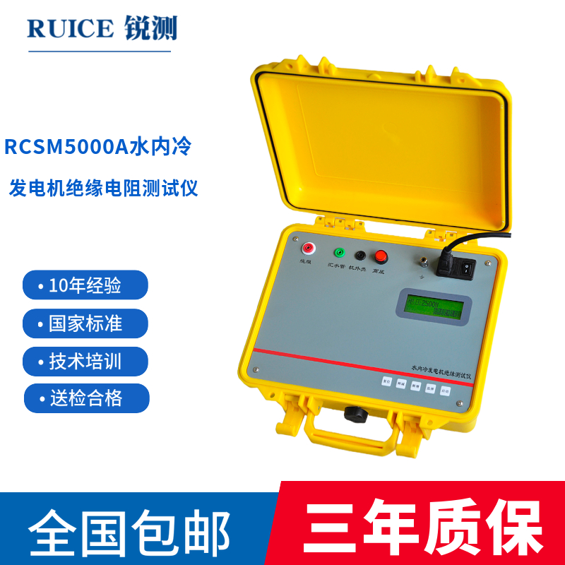 RCSM5000A 水内冷发电机绝缘电阻测试仪
