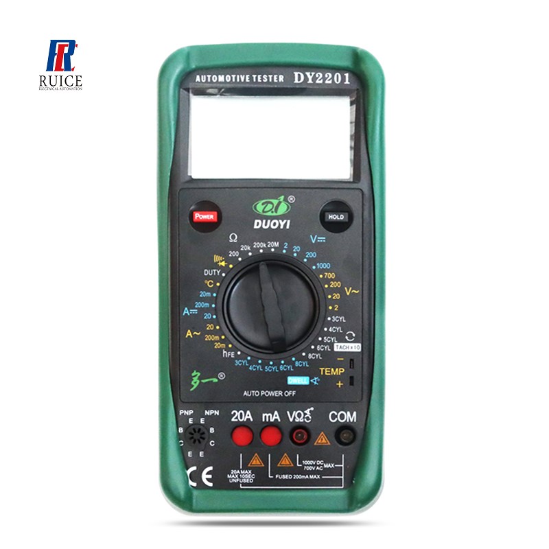 DY2201 Digital Automotive Multifunction Multimeter Auto Car Overhaul Tool with Input Automatic Plugging System