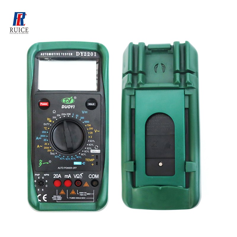 DY2201 Digital Automotive Multifunction Multimeter Auto Car Overhaul Tool with Input Automatic Plugging System