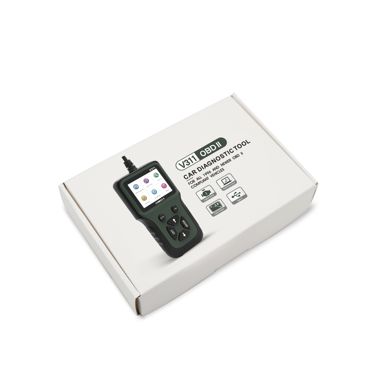 V311 Tool Auto Diagnostic OBD Machine V310 Cable Scanner