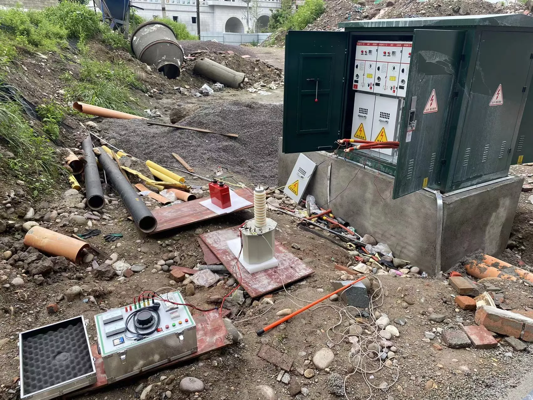 Liangshan power cable fault location detecting